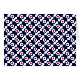 Mod Ziel Muster Polka Punkte Mode Vintage