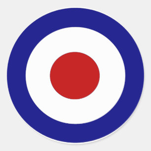 Mod-Ziel Runder Aufkleber