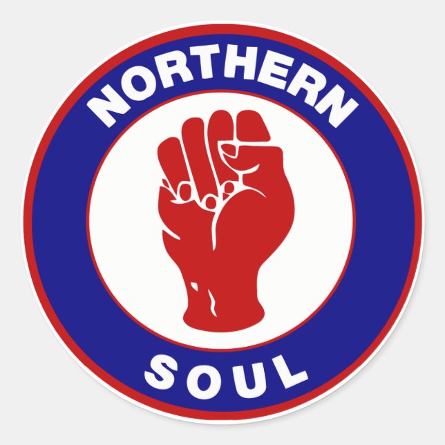 Mod-Zieldesign für Northern Soul Runder Aufkleber (Vorderseite)