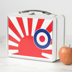 MOD Zielscheibe Sunburst-Stil Metall Brotdose