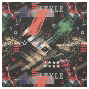 Mode Abstrakt Grunge Stoff