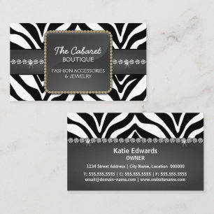 Mode-Accessoire u. Schmuck Visitenkarte