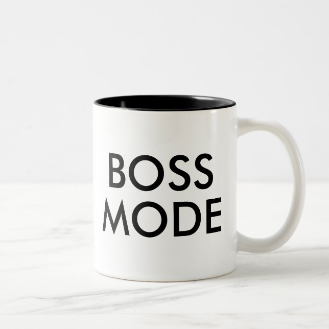 Mode Boss | Drôle Humour Slogan Office Mug (Droit)