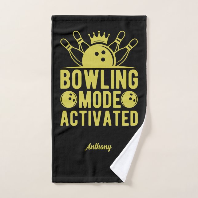 Mode Bowling Activé Funny nommé Cool (Serviette à main)