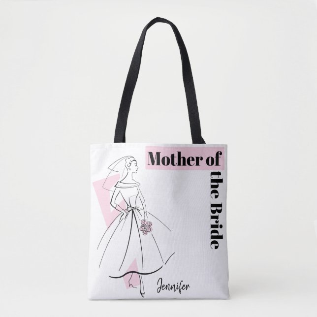 Mode Bride Pink Mutter der Braut rosa zurück Tasche (Vorderseite)