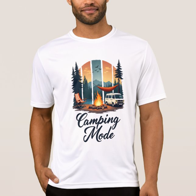 Mode Camping T-Shirt Aventure en Nature Graphique (Devant)