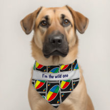Mode carte sauvage Bandana chien | Costume pour an