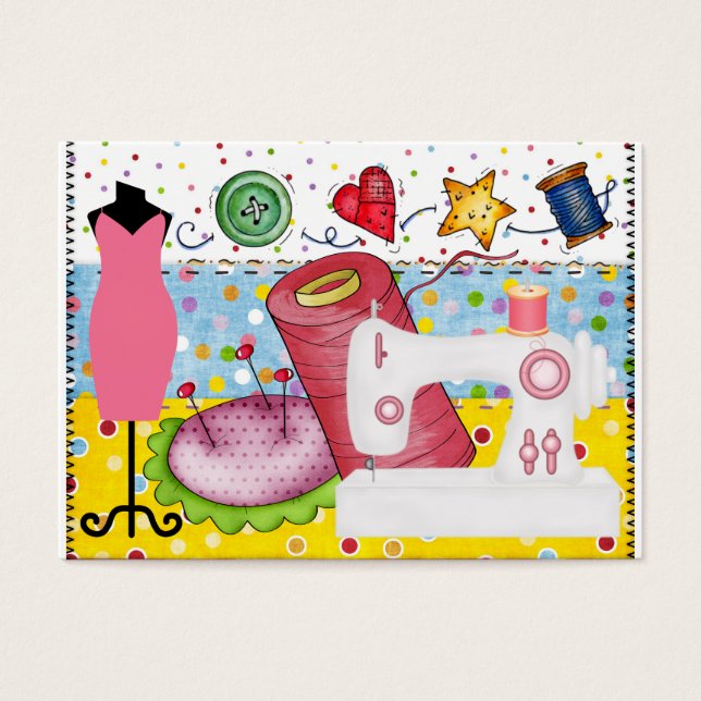 Mode - Carte Seamstress / Tag - SRF (Devant)