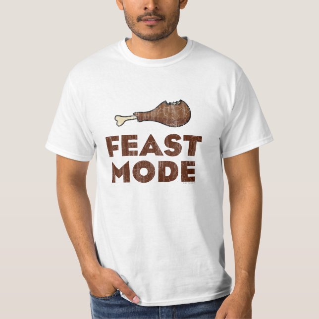 Mode de festin, T-shirts drôle de mode de bête de (Devant)