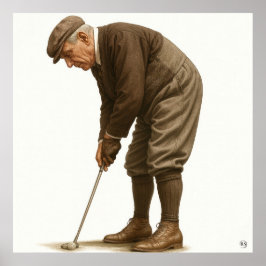 Mode de golf des années 1920 - Impression d'art
