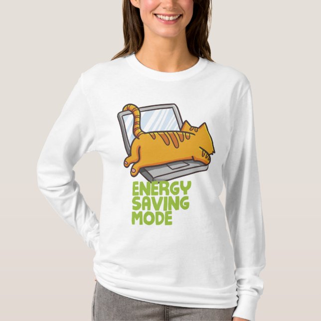 Mode d'économie d'énergie amusant T-shirts femmes (Devant)