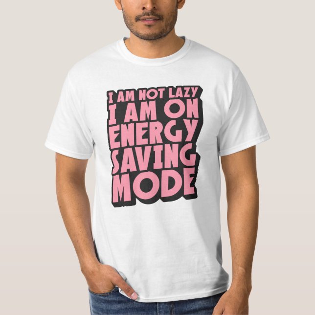 Mode d'économie d'énergie T-shirt activé pour homm (Devant)
