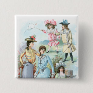 Mode der 1900er Jahre Button