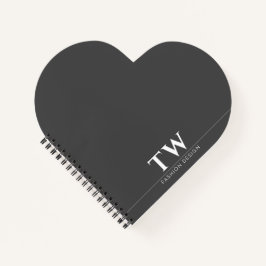 Mode Designer Black Notizbuch