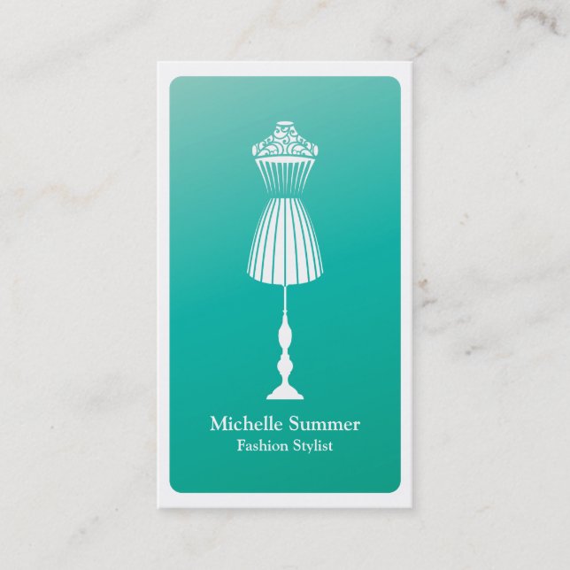 Mode Designer Dressform Business Card Visitenkarte (Vorderseite)