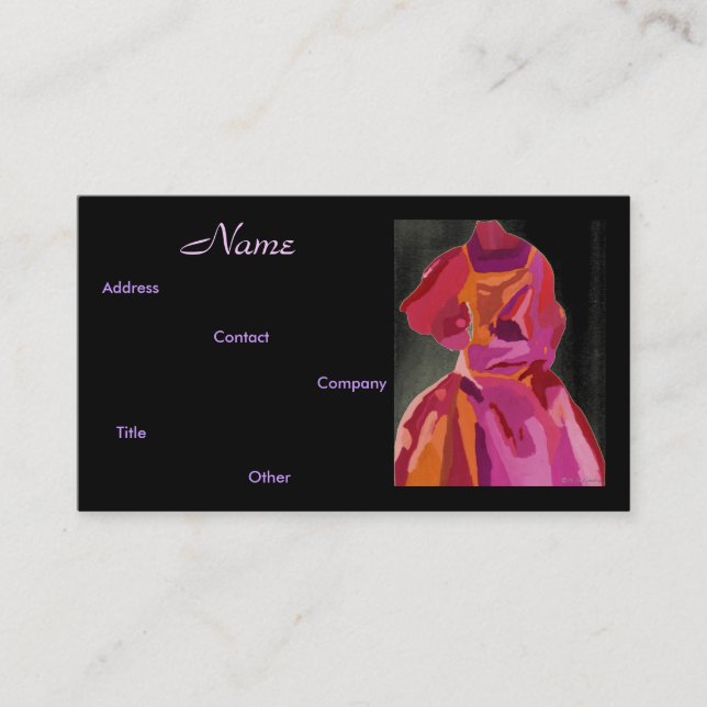 Mode Designer Herbst II Visitenkarte (Vorderseite)