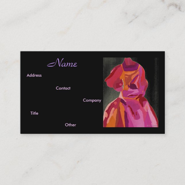 Mode Designer Herbst II Visitenkarte (Vorderseite)