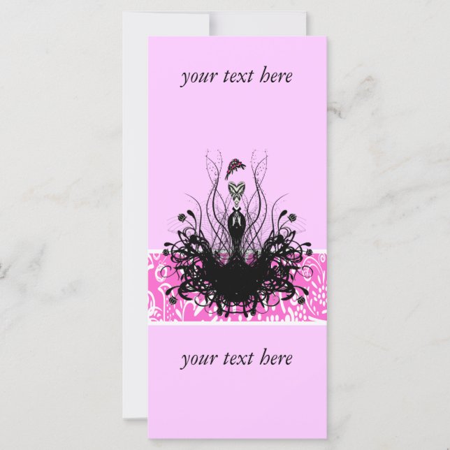 Mode Diva Einladungen, Flyer und Aufkleber (Vorderseite)