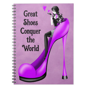 Mode-Diva in Stiletto Notizblock