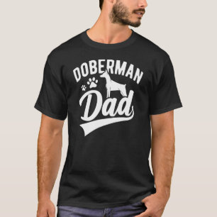 Mode Dobermann Pinscher Hund Papa Silhouette Fell  T-Shirt