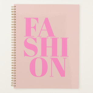 Mode Druck Preppy Pfirsich Rosa Typografie Planer