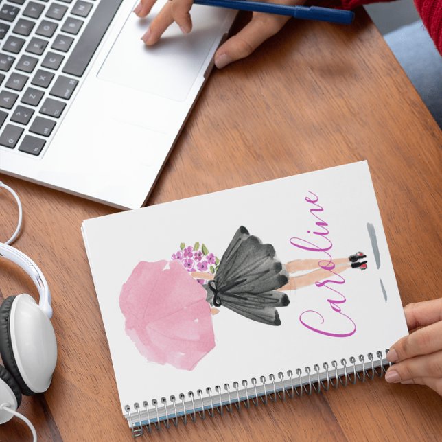 Mode élégant Little Black Dress Woman Journal (Créateur téléchargé)