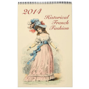 Mode française historique de calendrier imprimée