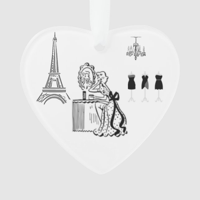 Mode française Paris Thème Ornement Décoration (devant)