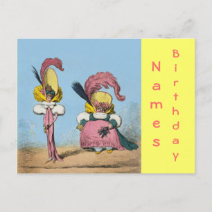 Mode Funny ~ Postcard / Einladungen 4.25 x 5.6