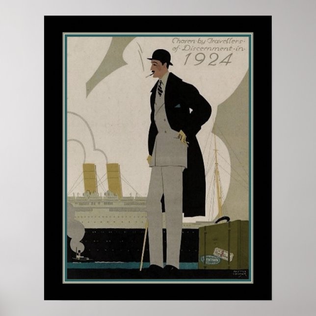 Mode homme vintage / Voyage Art déco (Devant)
