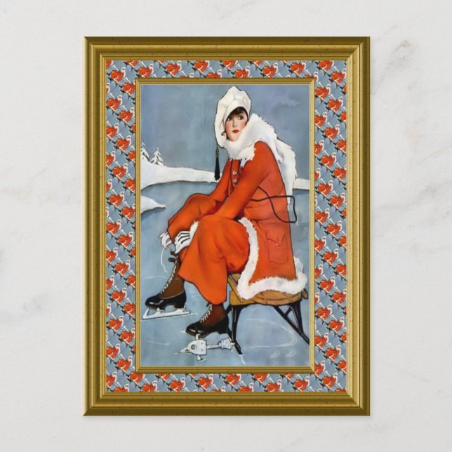 Mode im Skigebiet Postkarte (Vorderseite)