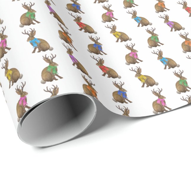 Mode Jackalopes Geschenkpapier (Rolleneckpunkt)