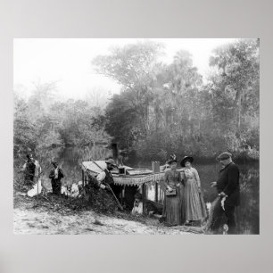 Mode-Jagd: 1880 Poster
