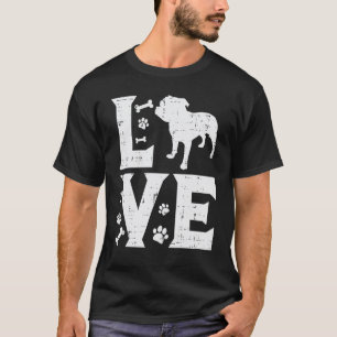 Mode Liebe Pitbull Süße Pitties Bulldogge Haustier T-Shirt
