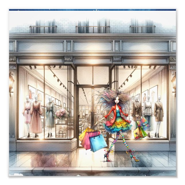 MODE. Lokale Einkäufe Fotodruck (Vorne)