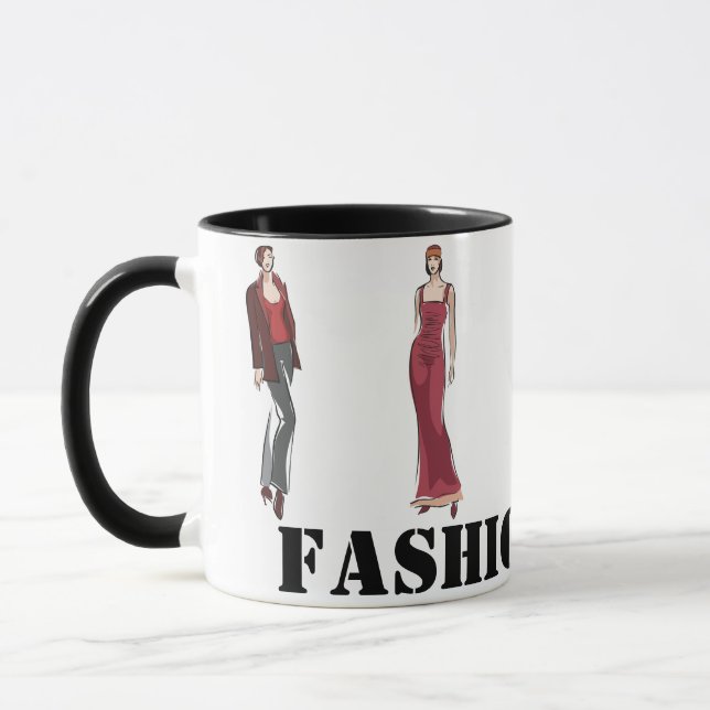Mode-Mädchen-Tasse Tasse (Links)