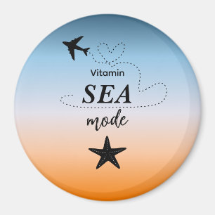 Mode Mer Vitamine Couleur Été Orange Magnet