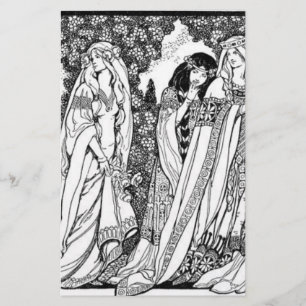 Mode Mittelalter Briefpapier