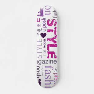 Mode Modèle Style Beauté Old School Skateboard