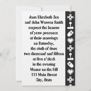 Mode multijoueur en Faire-part de mariage noir