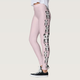 Mode Original Cartoon Lustig Kreuzstich-Panda Leggings