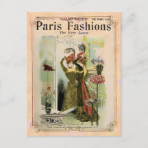 Mode Paris 2- Carte postale / Invitation / RSVP