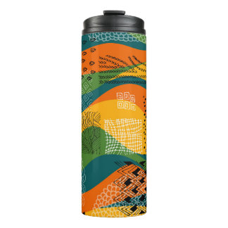 Mode-Patchwork: Entwürdigende Abstrakte Kunst Thermosbecher