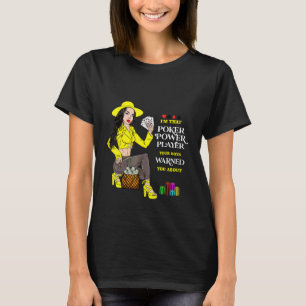 Mode Poker Spieler Kartenspiele Casino Gaming Dame T-Shirt
