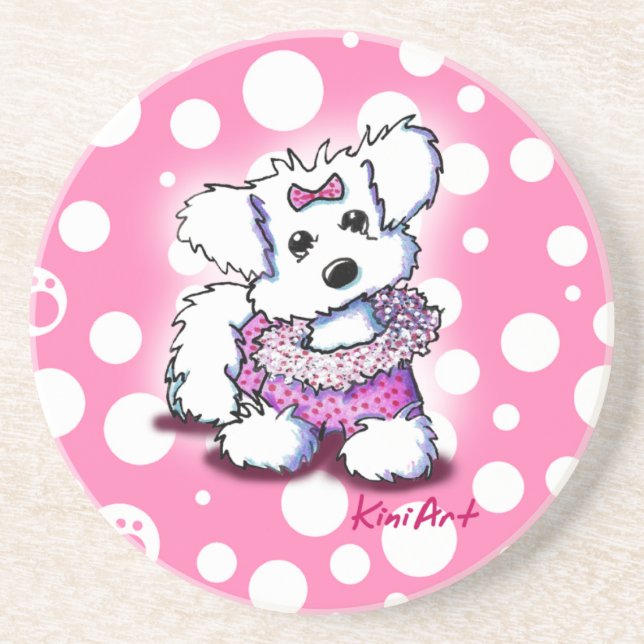 Mode Prinzessin Maltese Untersetzer (Vorne)