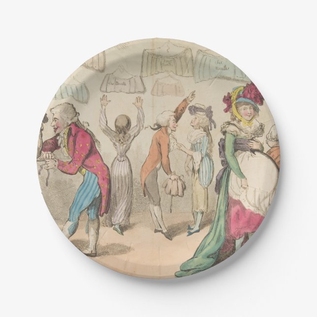 Mode - Rundpapier-Teller Pappteller (Vorderseite)