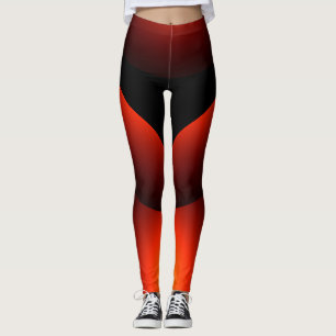 Mode-schicker Rost-Schwarz-Zeitgenosse-Designer Leggings