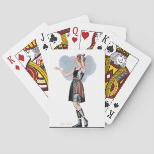 Mode Schönheit im Regen von C Coles Phillips Spielkarten
