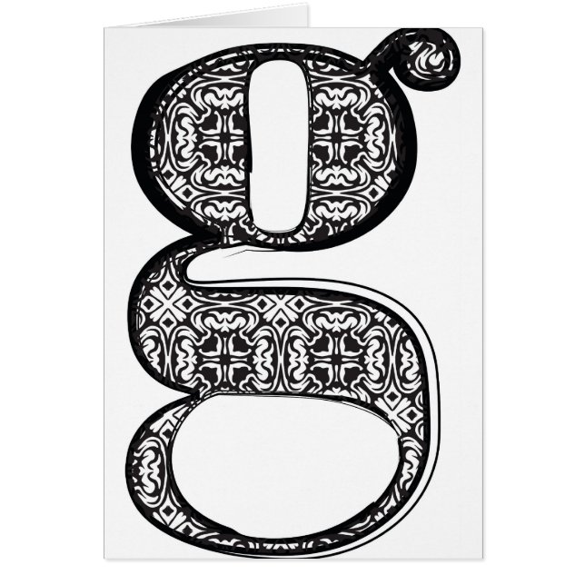 Mode-Schriftart, Buchstabe g (Vorne)