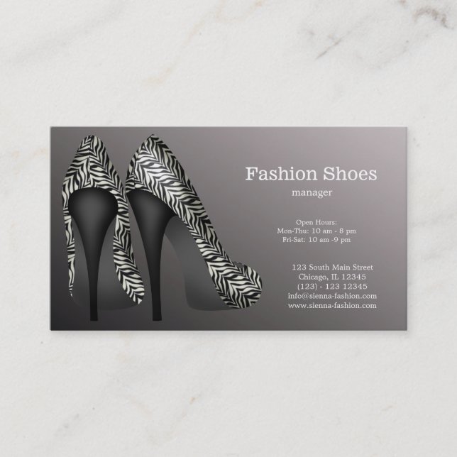 Mode Shoes Visitenkarte (Vorderseite)